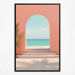 Coastal Serenity Passage - Framed